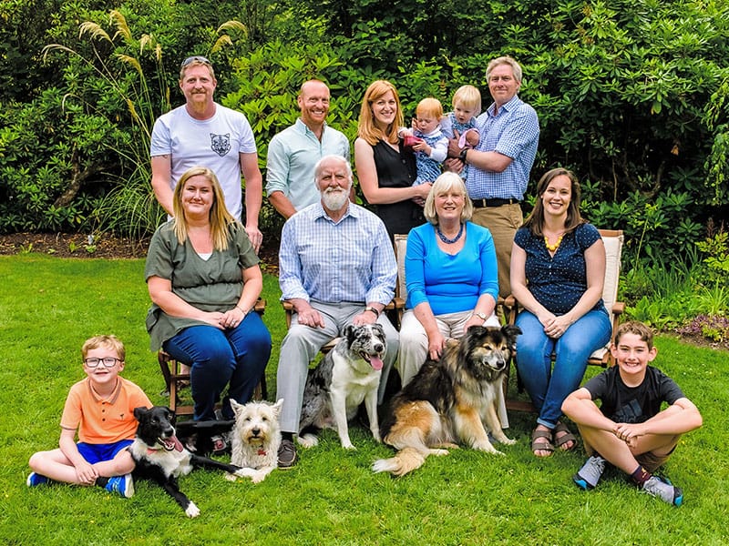 family group portrait photographer in Perthshire
