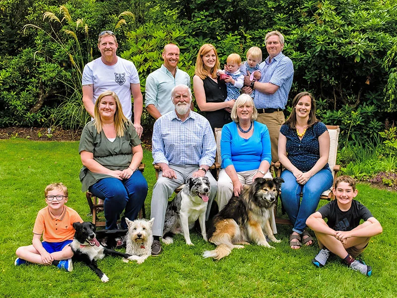 family group portrait photographer in Perthshire